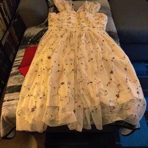 Unique Vintage Floral Formal Dress